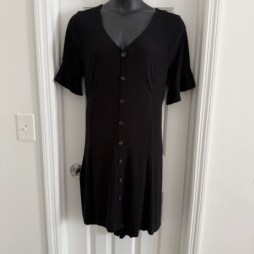 Torrid Black Ribbed Knit Dress